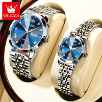 Montre-bracelet OLEVS 9931 personnalisée OEM de luxe en acier inoxydable, classique, pour homme, femme, couple, montres à quartz