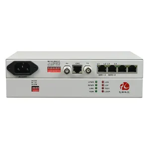 8 Channel Serial E1 Interface Converter RS232/RS485/RS422 to E1 Converter