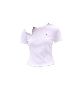 เสื้อยืดผู้หญิงรุ่น Best Edition แบบลำลอง ปักลาย ทรงพอดีตัว ไซส์พลัส ผ้า Robex/Suplex คอกลม แขนยาว ระบายอากาศได้ดี OEM ผ้าฝ้าย 100% - Product Image 1