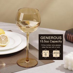 Ensemble de <span class=keywords><strong>verres</strong></span> à vin rétro classiques transparents de 16 oz, écologiques, lavables au lave-vaisselle, soufflés à la main, <span class=keywords><strong>verres</strong></span> à vin rouge de luxe - Product Image 2