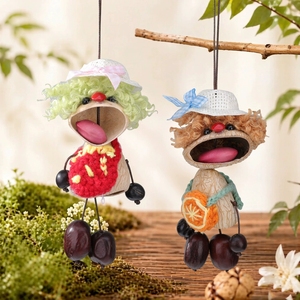 Decoración Colgante de Muñeca de Dibujos Animados con Cáscara de Fruta Natural Creativa al por Mayor para Niños - Product Image 4