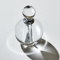 Bouteille de parfum de boule de verre en cristal clair pour des faveurs de mariage de décanteur de parfum décoratif