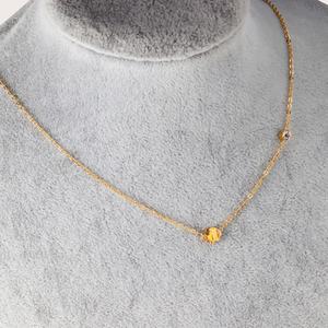 Collar de Acero Inoxidable con Baño de Oro de 18k PVD y Cadena de Cuentas para Mujer - Product Image 6