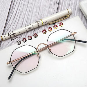 Montures de lunettes Danyang octogonales pleines montures, légères en titane pur, unisexe, verres en résine, design hexagonal 3050 - Product Image 2