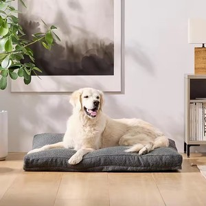 Custom Modern Luxury <b>Pet</b> Dog Bed <b>Pillow</b> Cushion Fashionable With Removable Washable Boucle Fabric For Cats Foam Material - Product Image 2