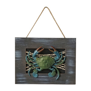 Mediterranean Style Wooden 3D Lobster <b>Wall</b> Hanging Home Decor <b>Framed</b> Red Ocean Theme - Product Image 4