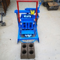 Petite machine manuelle de fabrication de blocs de ciment en béton QMY2-45 machine portable de fabrication de briques à Dubaï