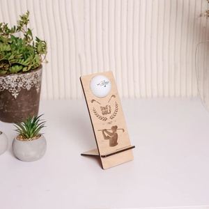 Custom Fathers Day Gifts Holder Wooden Hole in One Golf Ball Display Case - Product Image 1