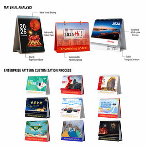 <span class=keywords><strong>Calendrier</strong></span> en papier personnalisable avec logo et photo, quotidien et mensuel, reliure agrafée ou spirale, cadeau de bureau, promotion, logo et photo personnalisables - Product Image 3