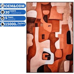 Pittura decorativa antica in stile francese, semplice <span class=keywords><strong>moderno</strong></span> e retrò geometrico astratto, arancione High-End pittura appesa alla parete - Product Image 1