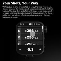 Déclencheur Flash Sans Fil Godox X3 TTL HSS 2.4G avec Écran Tactile OLED et Charge Rapide pour Fujifilm