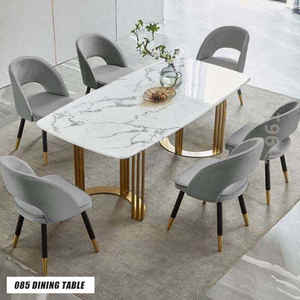 Table à manger en acier inoxydable durable pour les maisons modernes - Product Image 2