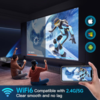 Mini Proyector portátil Native 1080P Home Cinema Android WIFI Pantalla de espejo Proyectores Full Hd 4K Smart Tv Proyector LED para exteriores
