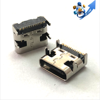 도매 usb 커넥터 여성 방수 유형 c 커넥터 6pin 24pin usb c 커넥터 소켓 모바일 충전