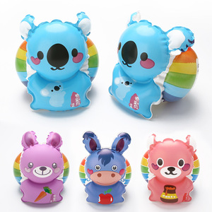 Qicaibei - Flotador de natación inflable para niños, diseño de conejito rosa, con doble bolsa de aire engrosada, para juegos acuáticos - Product Image 5