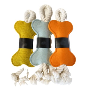 Nieuwe Populariteit Kies Kauwtanden Schoonmaken Speelgoed Vilt Bot-Vorm Hond Kauwen Training Speelgoed Interactieve Hond Hond Bot - Product Image 6