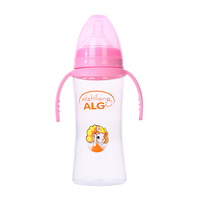 Botol susu bayi 320mL leher lebar pabrikan Cina botol susu PP kualitas makanan bebas BPA