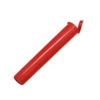 Pop coloré de 120mm pour tubes roulants en plastique transparent supérieur emballage conique résistant aux enfants pour cigares et briquets