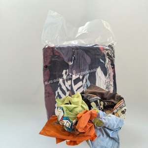 Chiffons de nettoyage en coton 100% recyclé, multicolores, pour le nettoyage industriel et l'essuyage à l'eau - Product Image 1