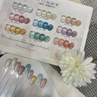 AILANUO Nouvelle Collection de Vernis Gel Holographiques Réfléchissants 8 Couleurs Améliorée OEM Vernis à Ongles Gel Pailleté Holographique