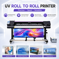 Mycolor Nouvelle imprimante UV jet d'encre rouleau à rouleau 1,8/3,2 m 2/3/4 I1600 I3200 pour autocollants, bâches flexibles, bâches et caissons lumineux