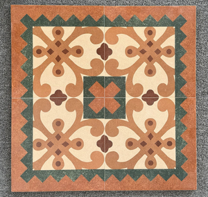 Azulejos de Cerámica Modernos Cuadrados <span class=keywords><strong>Paris</strong></span> Rose - Diseño Rojo - 200*200mm - Para Piso y Pared de Sala de Estar, Balcón y Hotel - Product Image 1