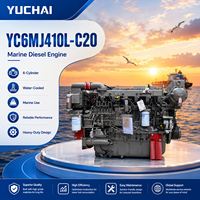 Motor Diésel SCDC YUCHAI YC6MJ410-C20 de 1800 RPM, Turboalimentado y Refrigerado por Agua, para Buques de Carga, Barcos de Pasajeros y Embarcaciones Offshore