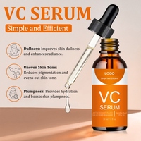 Suero Facial Antiarrugas con Logotipo Personalizado, Vitamina C, E, B5, Hidratante, Reparador, Calmante, Ácido Hialurónico, Blanqueador
