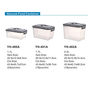กล่องเก็บอาหารพลาสติกพร้อมสุญญากาศสำหรับเก็บอาหารสดพร้อมฝาปิดแบบระบายอากาศปราศจากสาร BPA - Product Image 4