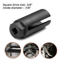 Llave de Extracción de Sensor Lambda de 22 mm y 7/8 Pulgadas, con Enchufe de 3/8, para Desmontar el Inductor del Escape del Automóvil, Herramienta Universal para Reparación de Automóviles