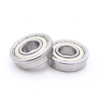 Roulements à billes à gorge profonde à bride F6000 F6001 F6002 F6003 F6004 F6005 ZZ/2RS en acier chromé pour moteurs et petites machines