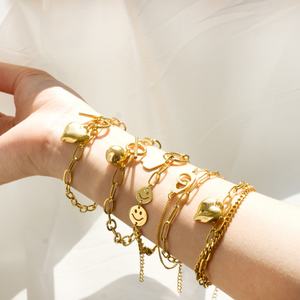 Pulsera de Zirconia Personalizable con Nombre, Diseño de Piedras Preciosas, Chapado en Oro de 18K, Acero Inoxidable, Joyería de Moda para Niños, Resistente al Agua, para Mujeres - Product Image 5