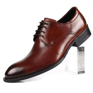 Chaussures Oxford en cuir de vache authentique avec semelle amortissante et doublure respirante, chaussures de ville pour hommes - Product Image 3