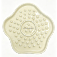 Gamelle en céramique pour animaux de compagnie, à alimentation lente, tapis de léchage peu profond, respectueux des moustaches, pour chat et chien, compatible micro-ondes et lave-vaisselle