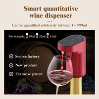 Distributeur de vin électrique portable avec capteur intelligent, verseur automatique de vin pour les magasins de vin européens, les bars, les détaillants, la vente en gros