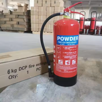 Extincteur à poudre portable pour l'industrie automobile, le bureau, l'hôtel, l'industrie, outils d'extinction d'incendie à poudre, extincteur à poudre ABC pour pompiers