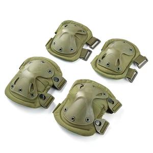 GAF 4-teiliges taktisches PVC-Schutz polster für Knie-Ellbogen für Airsoft Paintball Hunting Skate Outdoor-Sportarten - Product Image 1