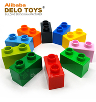DELO TOYS (14 couleurs) Blocs de construction MOC, ensemble de jouets de construction, briques 1*2 en plastique ABS, pièces de construction DIY 1 X 2 (JC073)