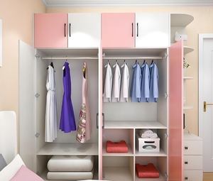 Moderno estilo italiano de madera maciza dormitorio armario ligero de lujo muebles de <span class=keywords><strong>almacenamiento</strong></span> para el hogar Hotel Villa - Product Image 6
