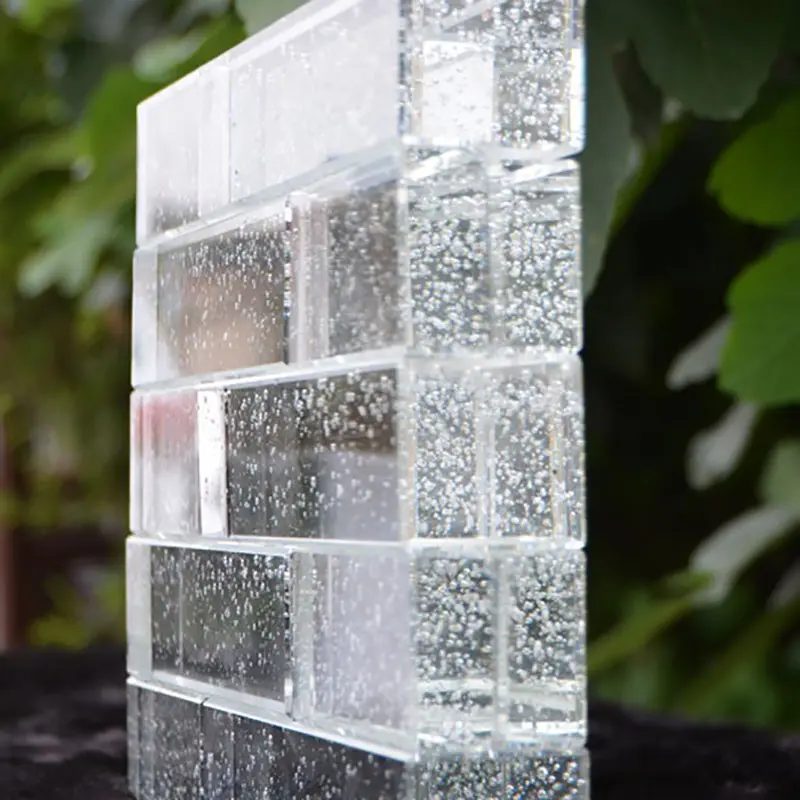 Solid clear glass block decorative for home bathroom k9 crystal glass brick prices