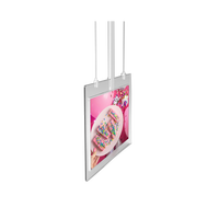 Écran LCD double face haute définition de 43 pouces pour centres commerciaux Conception suspendue sur le toit
