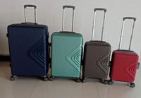 Nouvelle conception, valise à roulettes ABS 16 pouces, 20 pouces, 24 pouces, 28 pouces, ensemble de 4 valises, coque rigide, valise de voyage