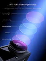 Kit de filtres pour caméra d'action (Action 6/5 Pro) – Comprend un objectif macro, des filtres CPL à diffusion noire – Accessoires de la boutique officielle