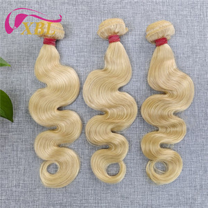 XBL Oferta de Navidad 613 <span class=keywords><strong>Hunan</strong></span> Virgin Remy Hair Bundle Birmano Raw 613 Extensión humana Almacén de ultramar Blond Wave Alta calidad" - Product Image 2
