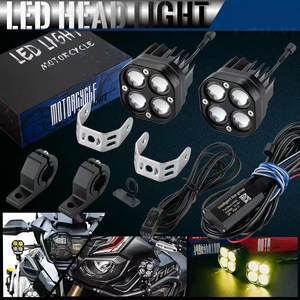 Barra de Luz LED Amarilla Blanca para Motocicleta, Foco LED de 12v, Luces Auxiliares para SUV y ATV - Product Image 3