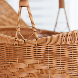 <span class=keywords><strong>Cesta</strong></span> de Plástico PP Creativa en Forma de Lingote <span class=keywords><strong>para</strong></span> Picnic y Recolección de Verduras/Hongos al Aire Libre - Product Image 2