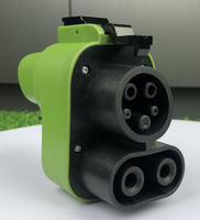 Collection économique - Nouveaux adaptateurs de chargeur AC+DC pour voitures électriques, convertisseur de connecteur Tesla CCS2 CCS1, prise d'entrée