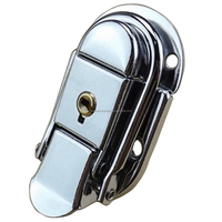 Loquet à bascule chromé en fer à fixation de surface pour coffre, valise, accessoires de quincaillerie, emballage de carton, boucles de verrouillage