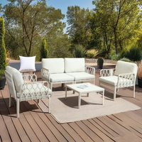 Ensemble mobilier d'extérieur moderne et contemporain Meilleure chaise de jardin en rotin osier toutes saisons Salle à manger Ferme Appartement Patio