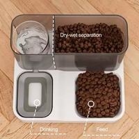 Best-seller Formation PP Pet Accessoires Durable Simple Usage Domestique Grande Capacité Pet Feerders Chien Chat Bol pour Eau/Nourriture 2 In1